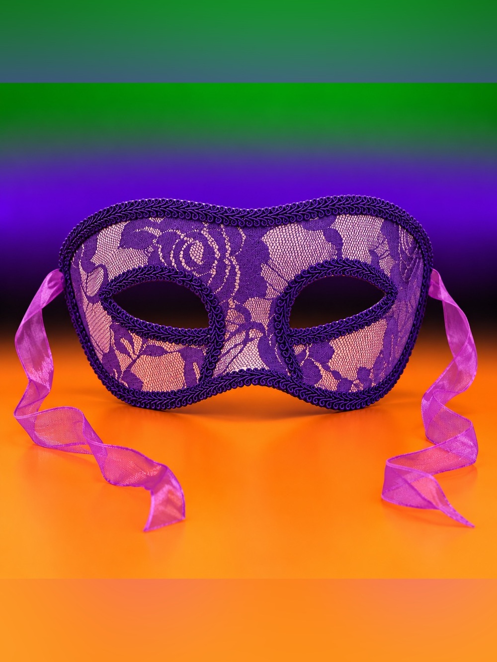 Purple Lace Eye Mask Accessory